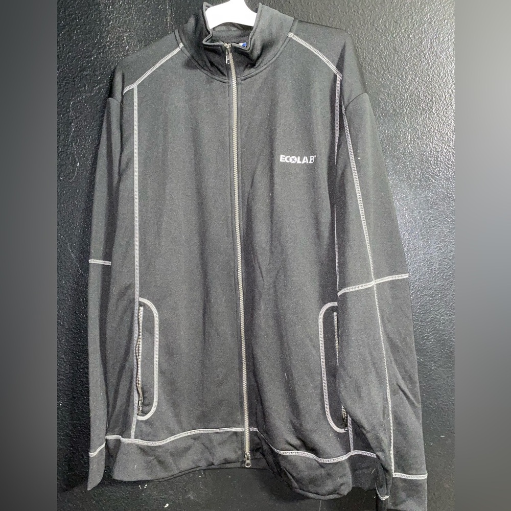 Clinique Black Zip Up Sweater